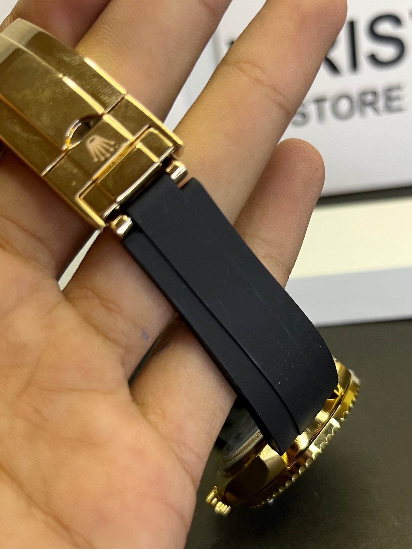 Rlx Golden strap watch