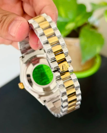 Two Tone Rolex with white dial