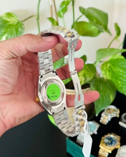 Two Tone Rolex with Green dial