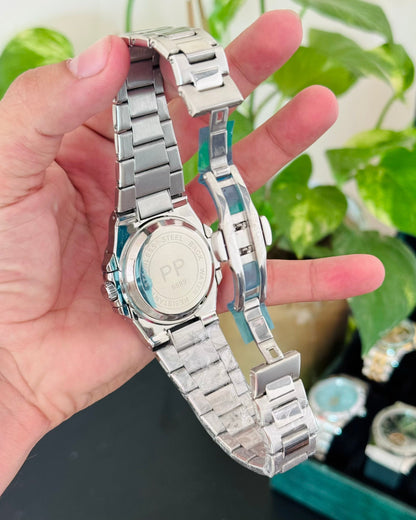 Pp date working chain wrist watch