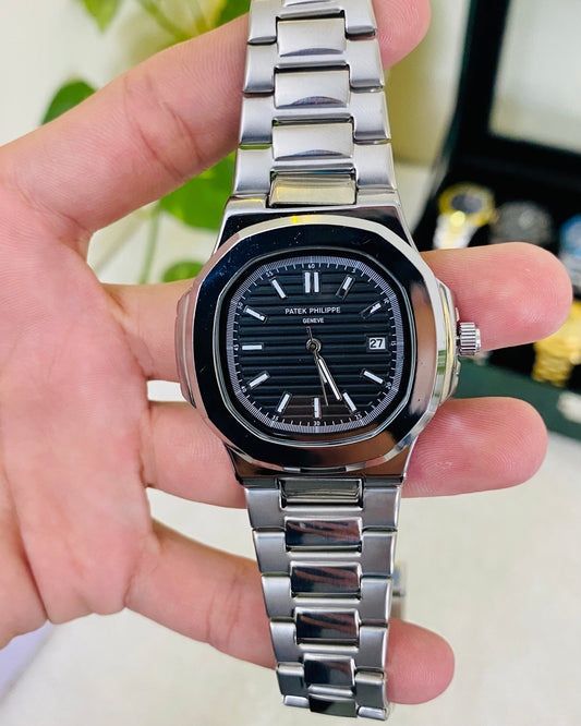 Pp date working chain wrist watch