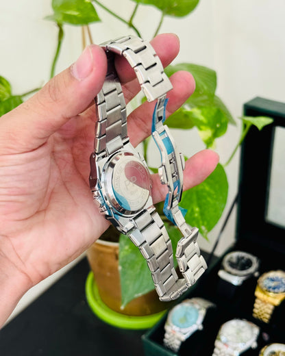 Pp date working chain wrist watch