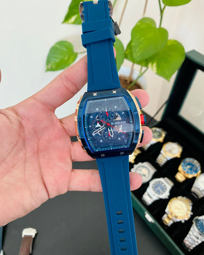 Blue Straps Chronograph Working Watch XG-01