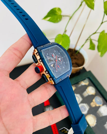 Blue Straps Chronograph Working Watch XG-01