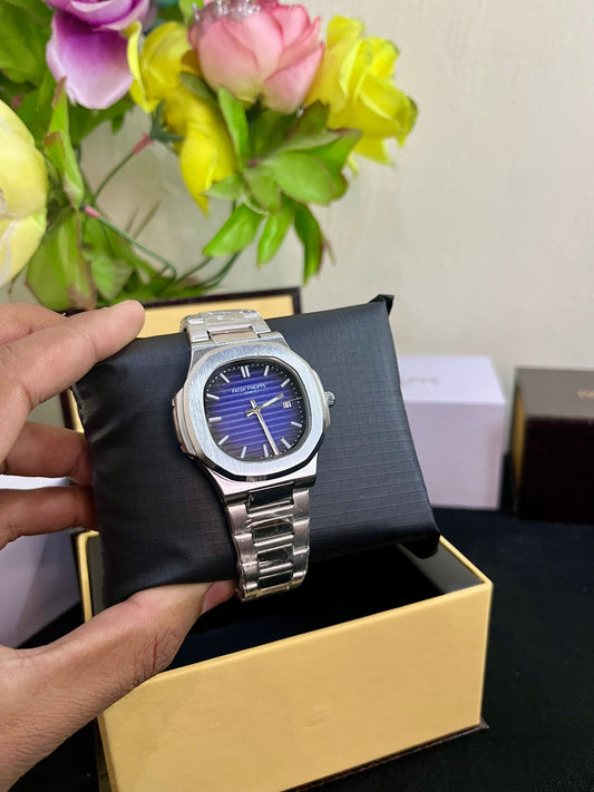 Semi-Auto Patek Phllipe with Blue dial