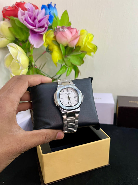 Semi-Auto Patek Phllipe with White Dial