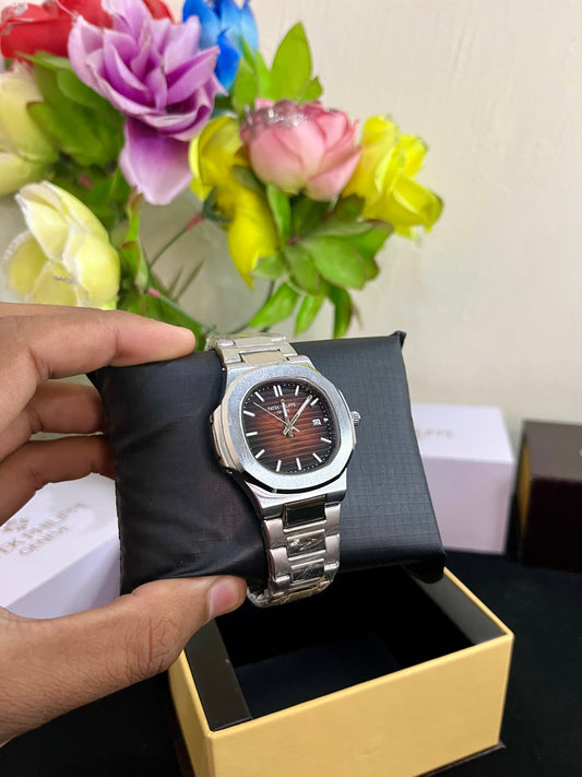 Semi-Auto Patek Phllipe with Brown Dial