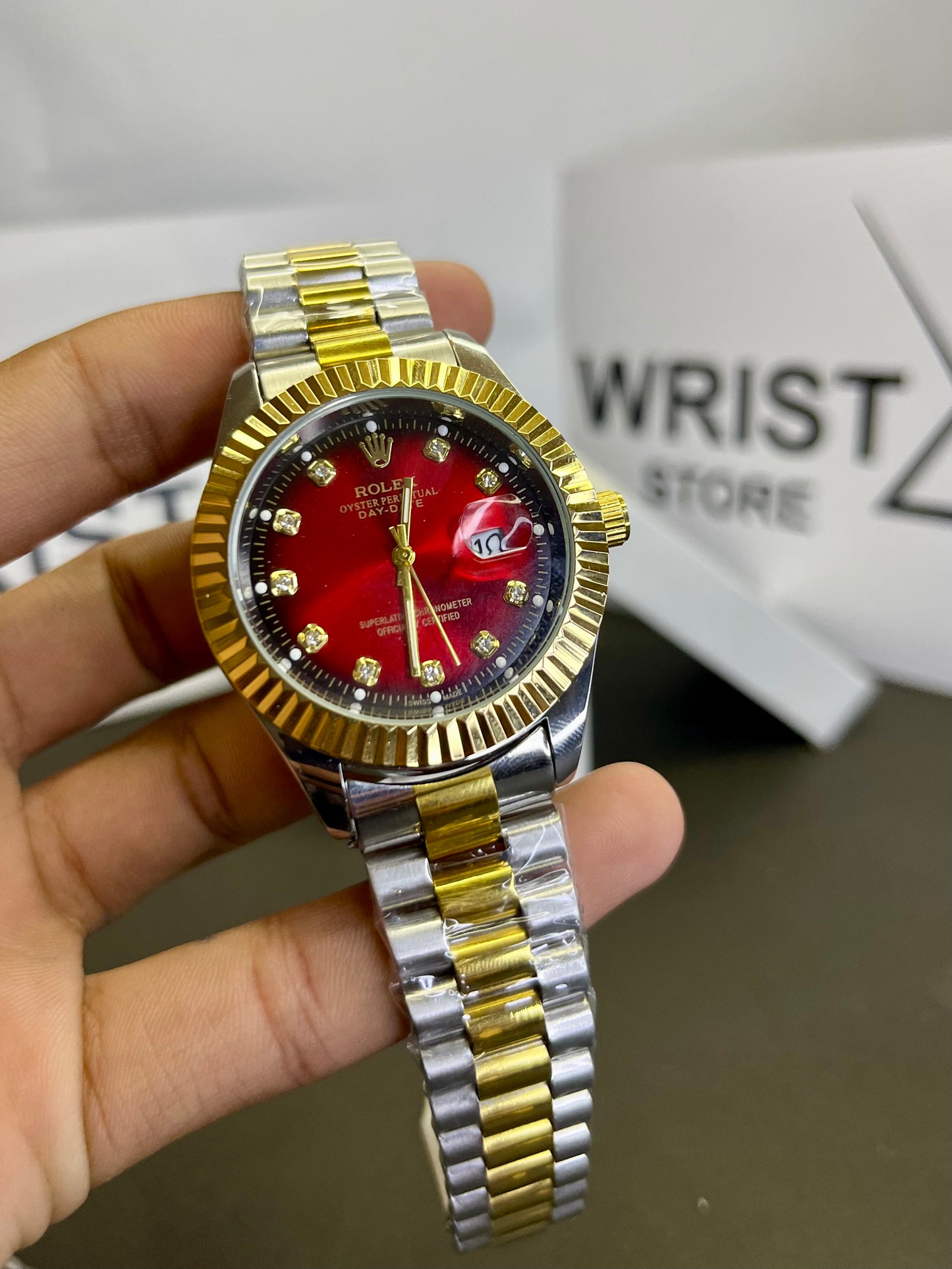 Rlx two tone with red dial