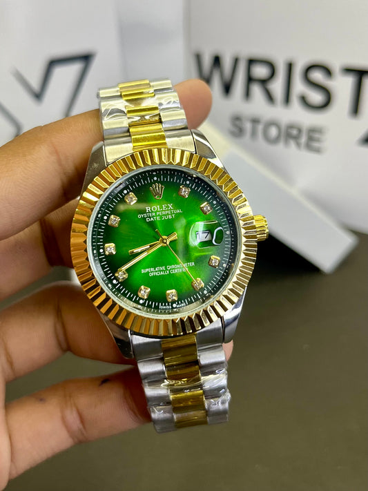 Rlx two tone green dial