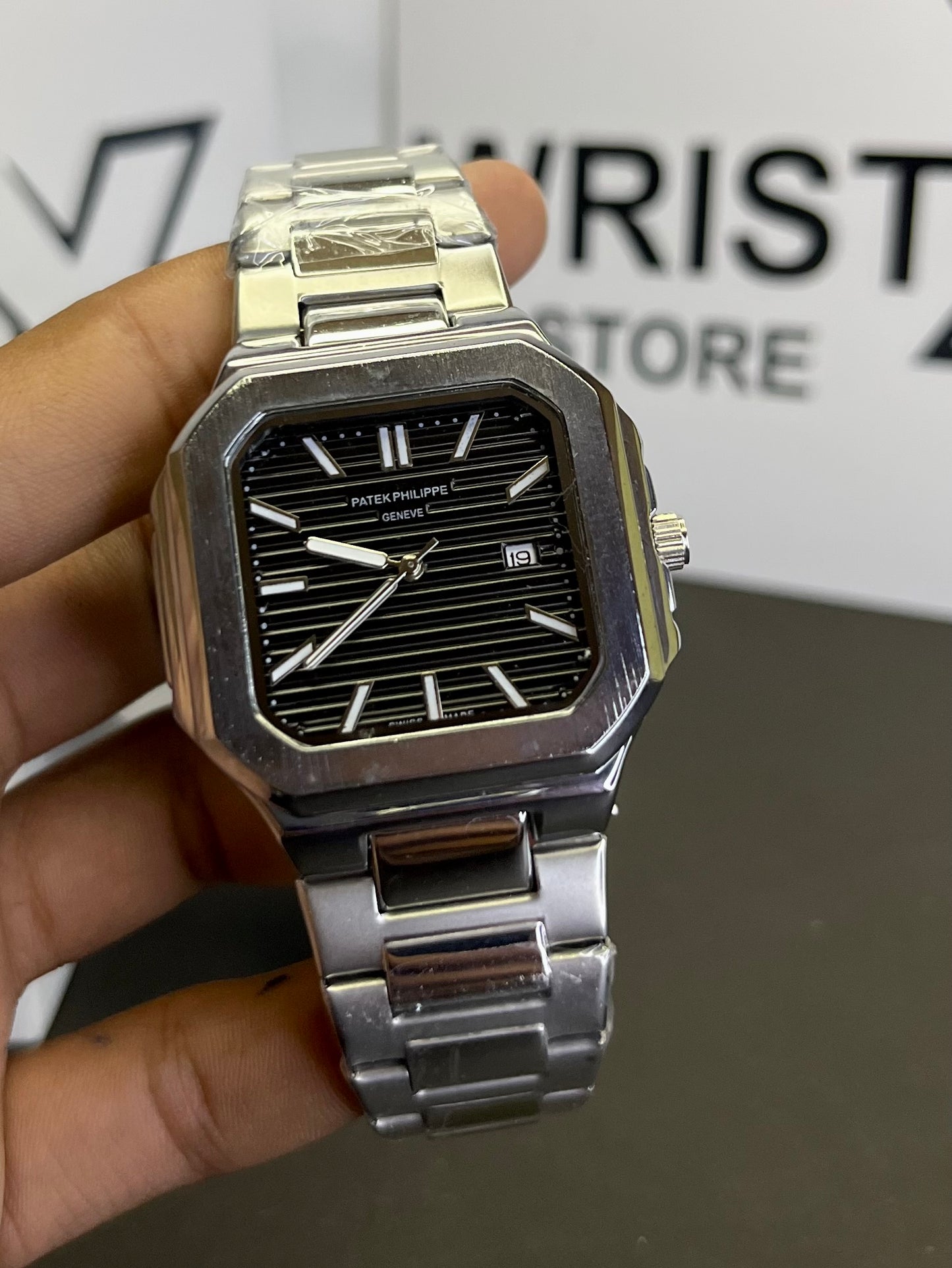 Pp silver with black dial