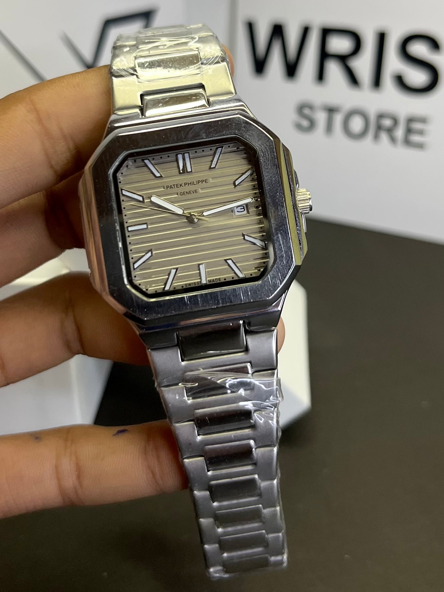 Pp silver with gray dial