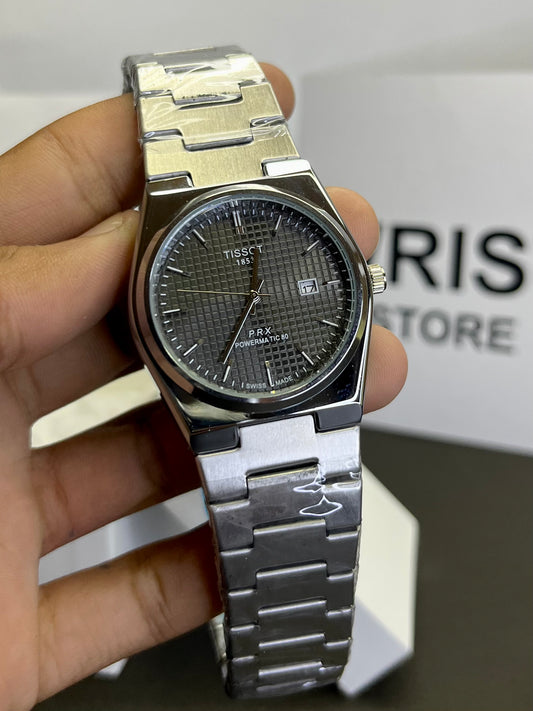 Tissot silver with black dial