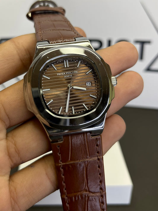 Pp brown strap with brown dial
