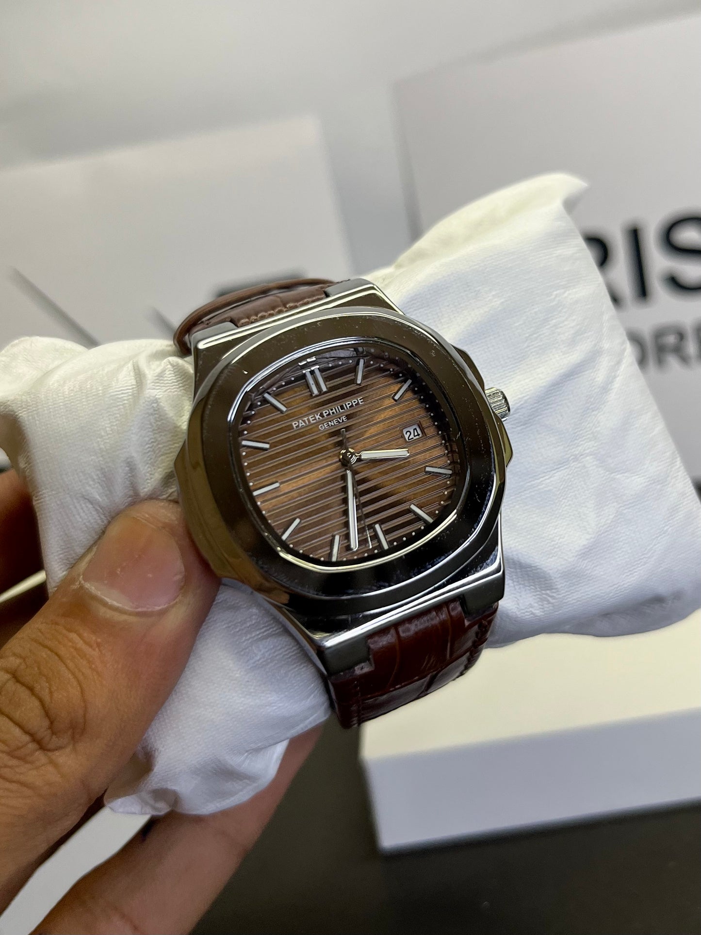 Pp brown strap with brown dial